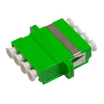 ADA-LCQUADGREEN-W Fiberworks AS 6918275 Adapter SM LC/APC-QUAD Green With flange, metall clip, Zr. sleeve